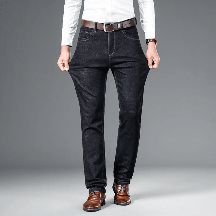 STRAIGHT REGULAR BLUE STRETCH DENIM TROUSERS (PACK OF 2)