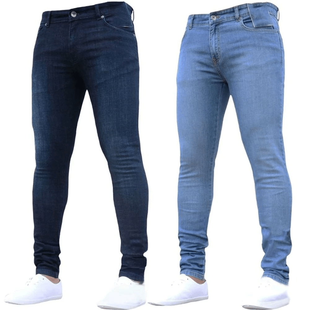 MEN SKINNY JEANS SLIMS FIT DENIM TROUSER (PACK OF 2)