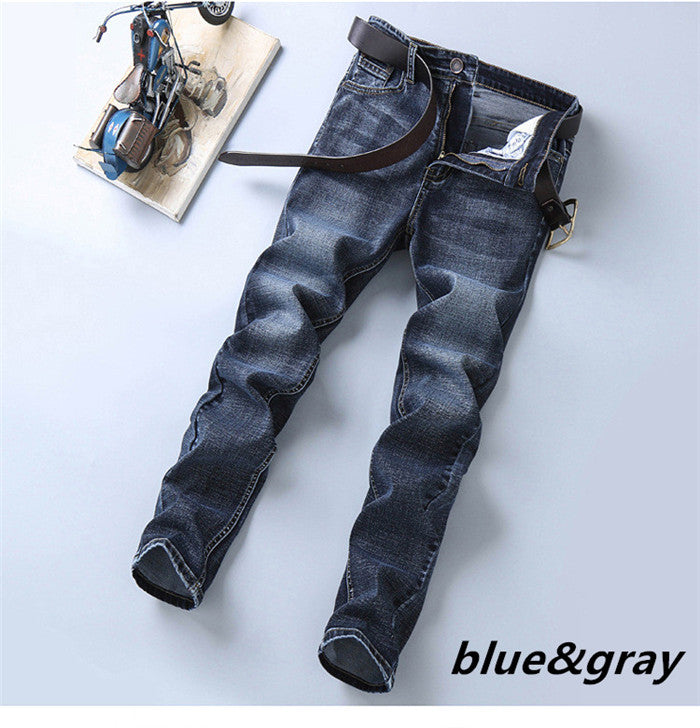 STRETCH STRAIGHT SLIM FIT MEN'S JEANS (PACK OF 2)